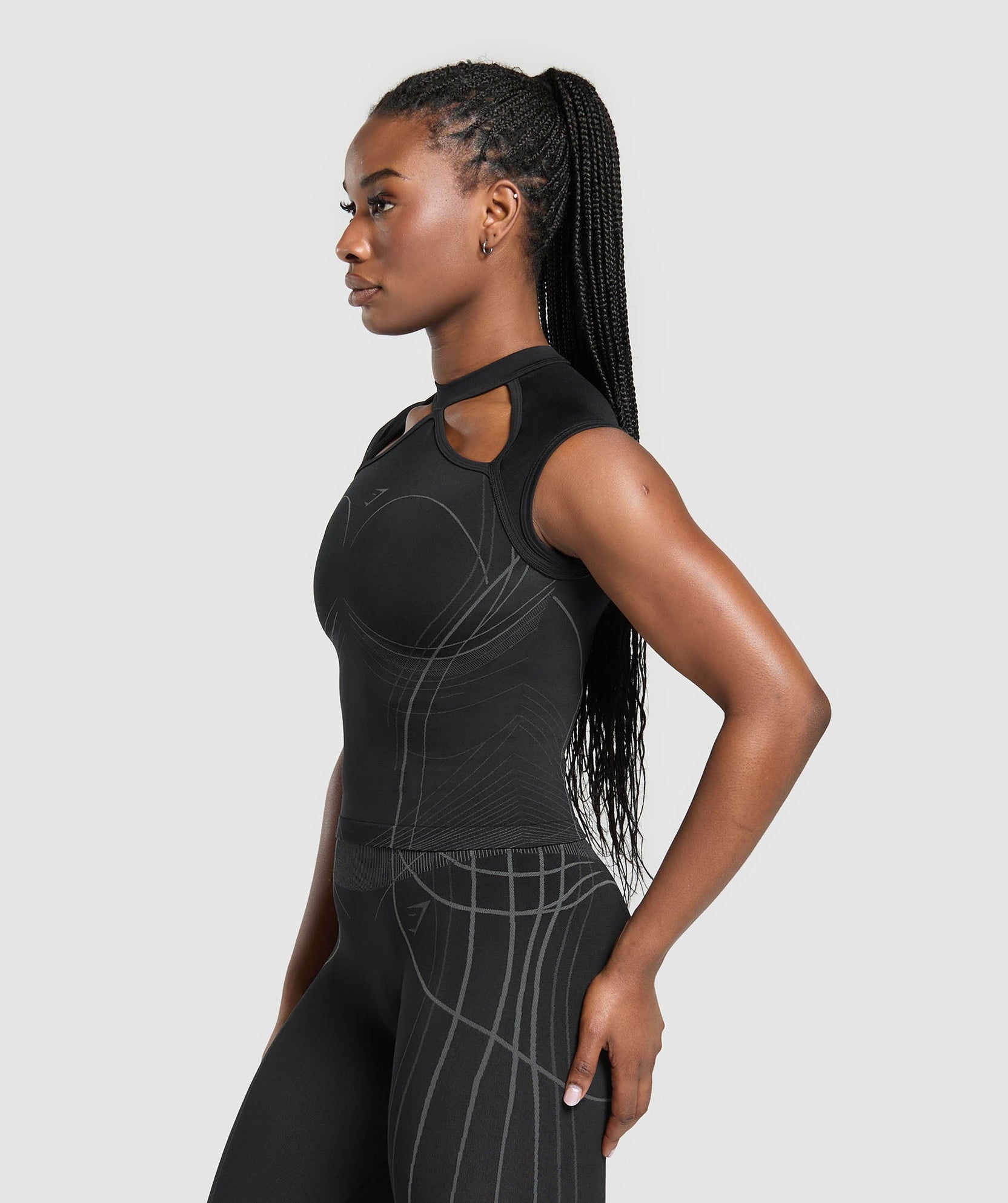 Camiseta midi sin costuras Apex