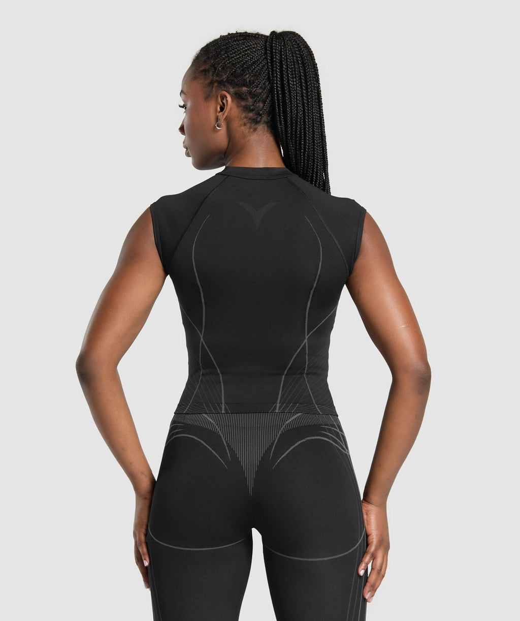 Camiseta midi sin costuras Apex