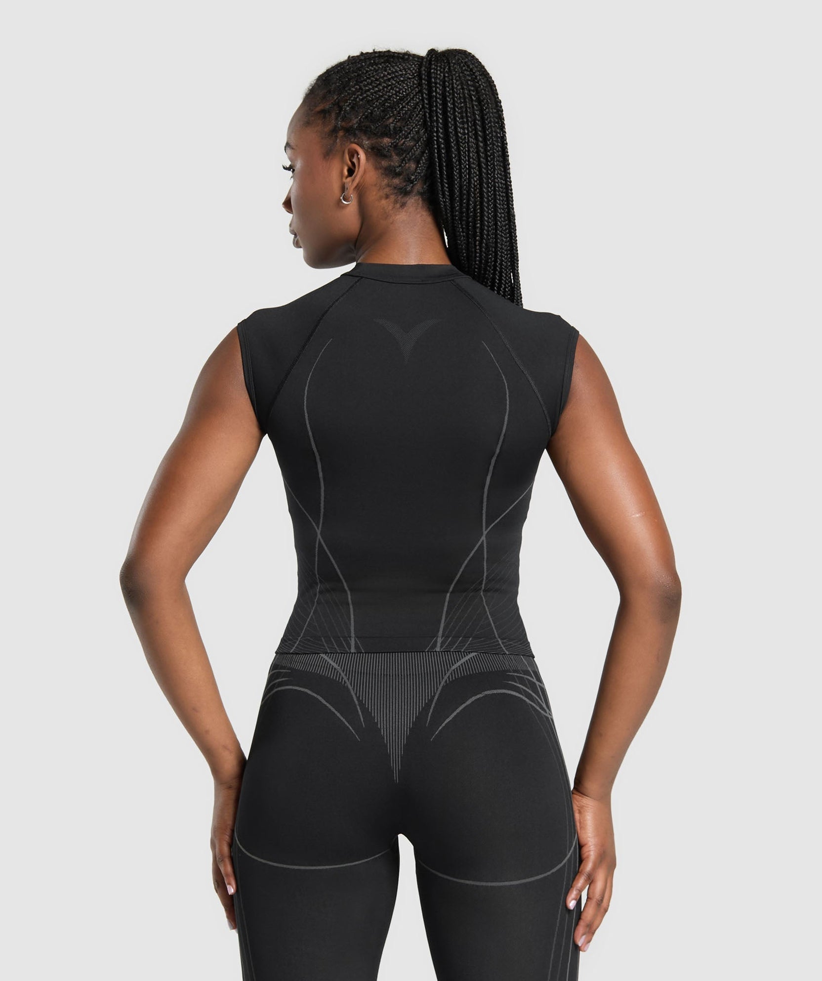 Camiseta midi sin costuras Apex