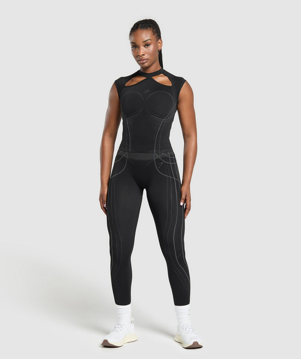 Camiseta midi sin costuras Apex