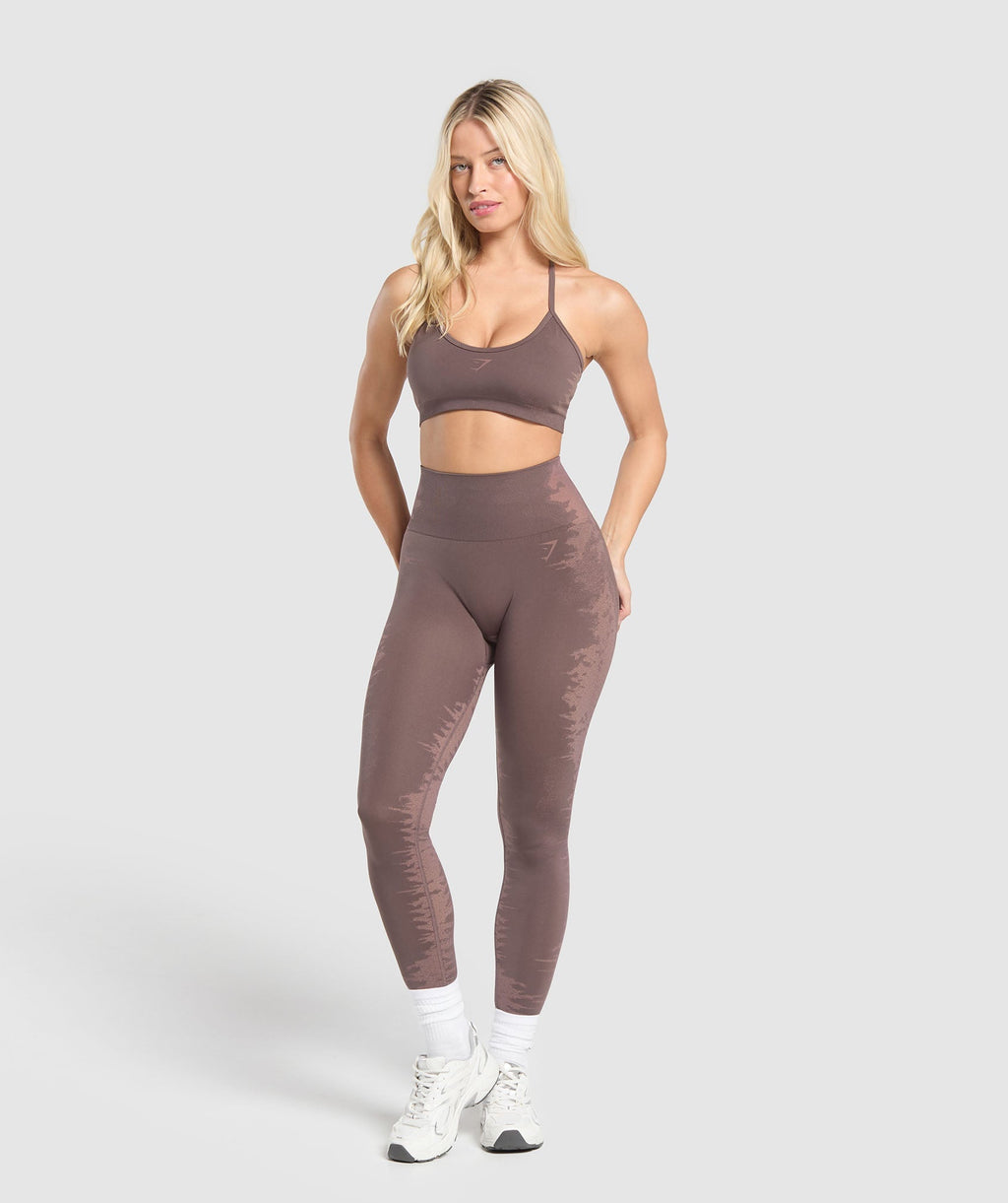 Leggings sin costuras con diseño enjaulado