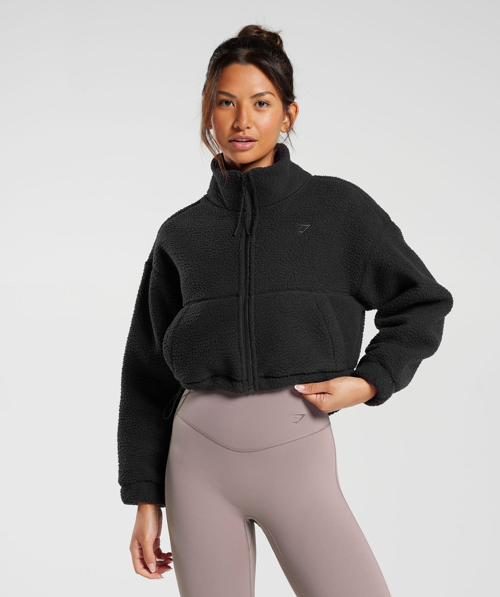 Chaqueta midi de polar Elevate
