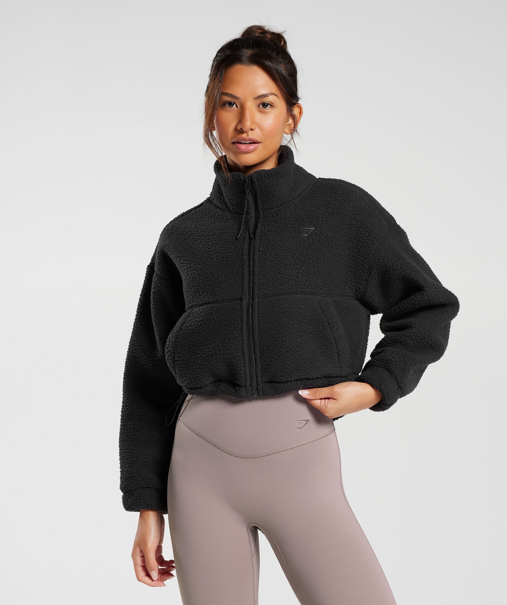 Chaqueta midi de polar Elevate