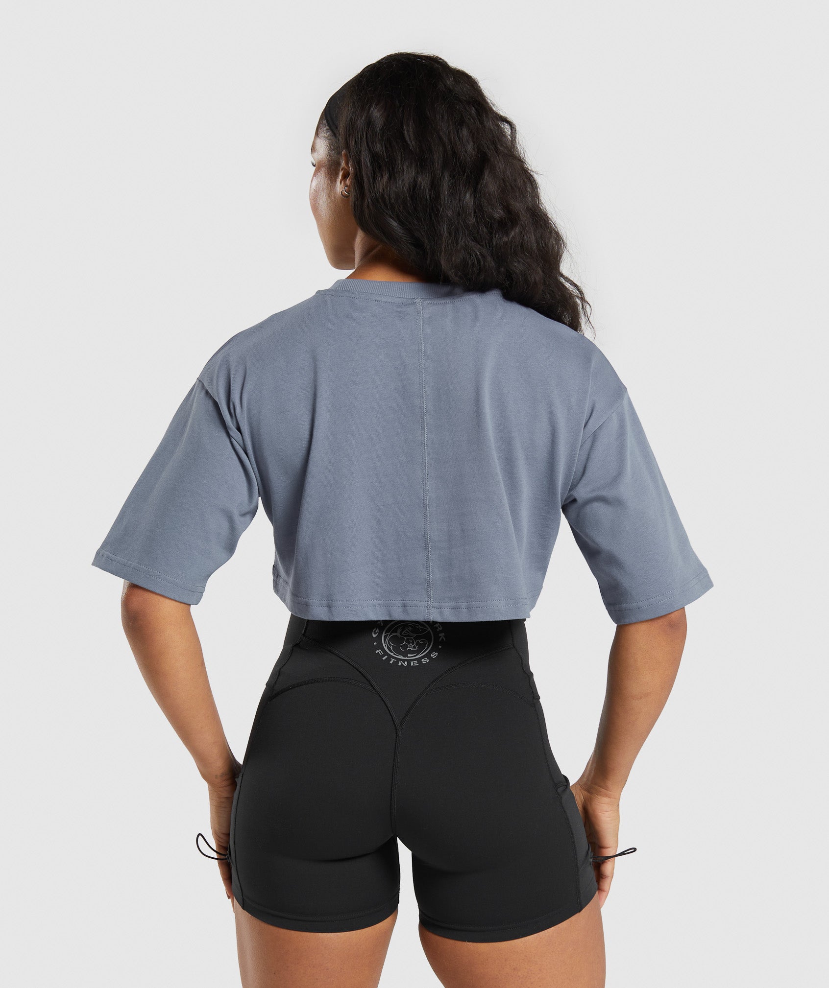 Camiseta corta de algodón de gramaje alto