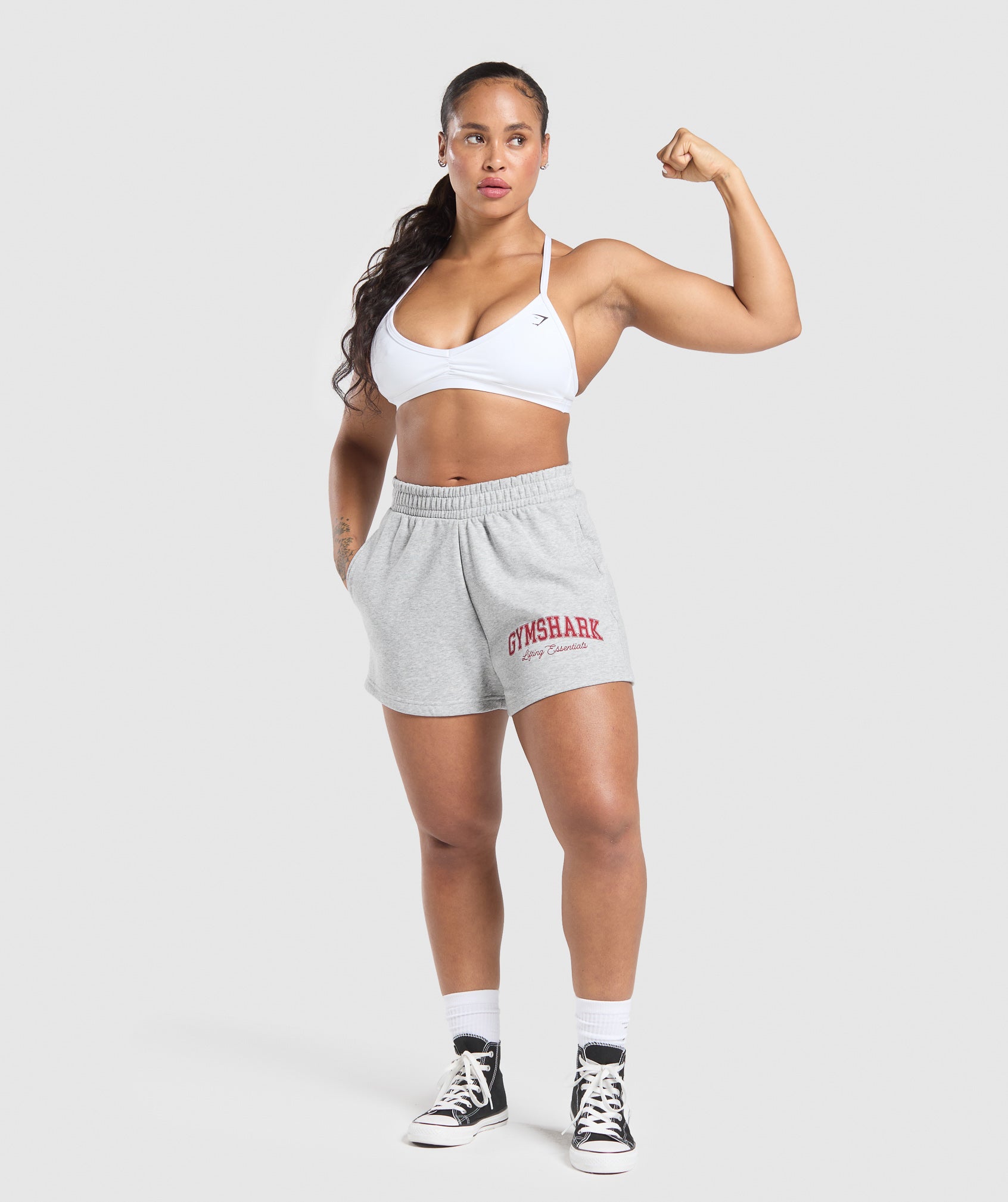 Pantalones cortos de 4 pies cepillados con gráficos de Lifting Essentials