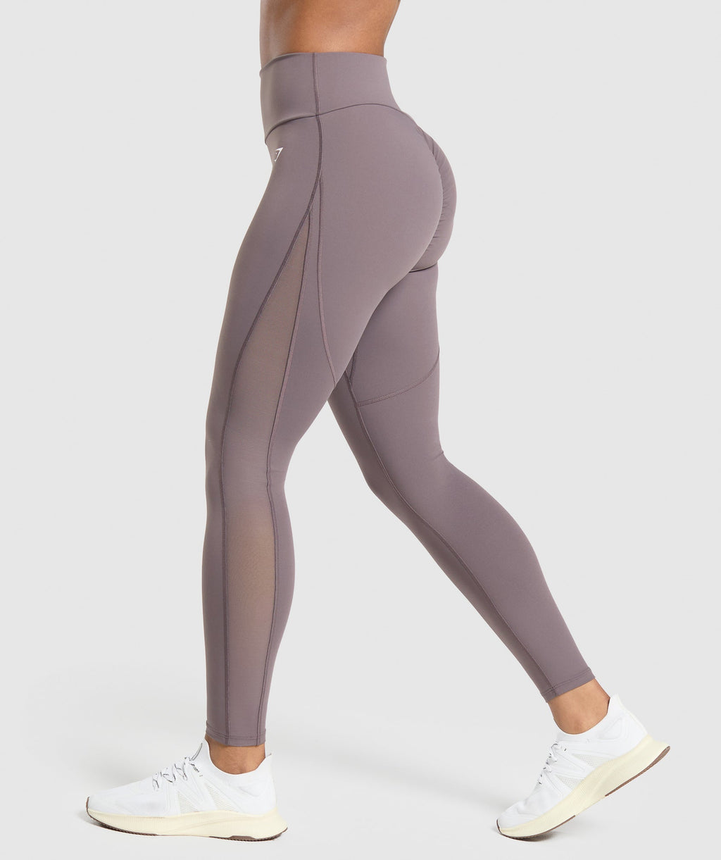 Leggings con colocación de malla