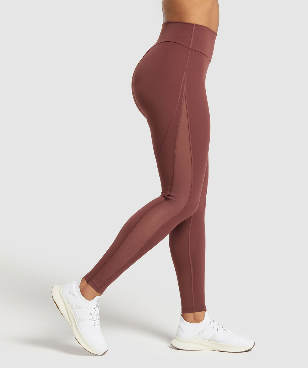 Leggings con colocación de malla