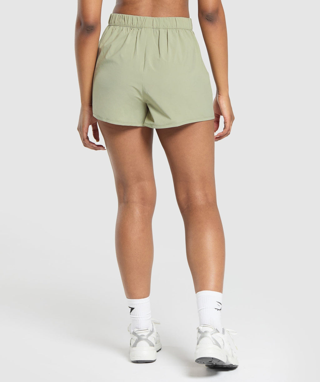 Pantalones cortos con dobladillo festoneado