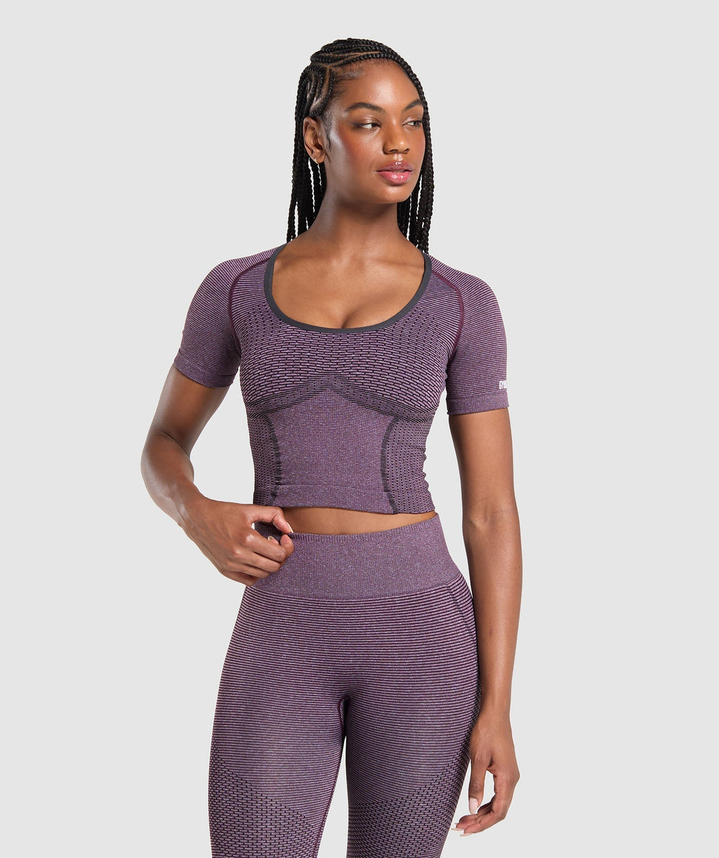 Top deportivo midi sin costuras