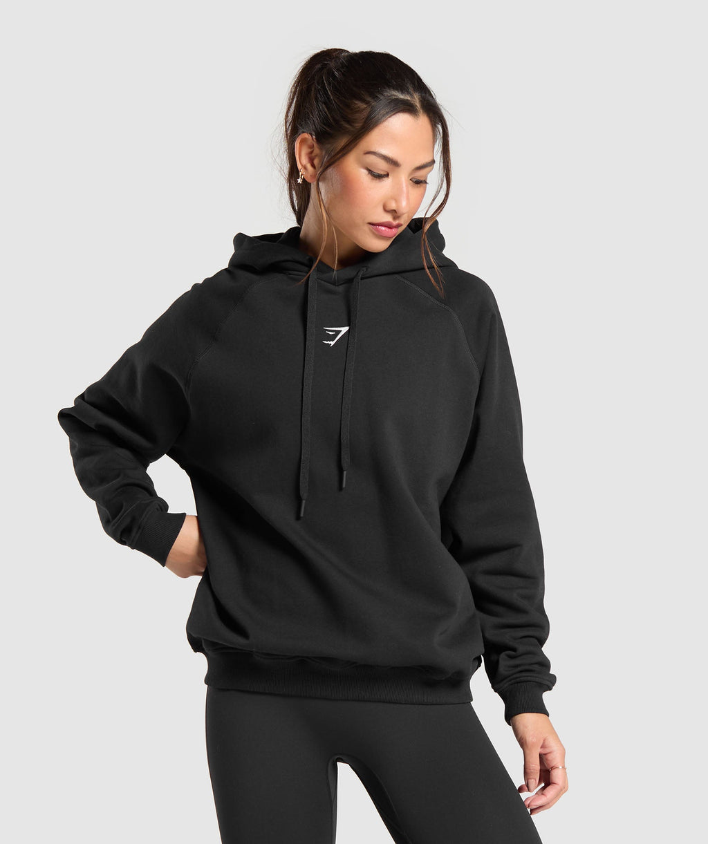 Sudadera con capucha de polar de gran tamaño para entrenamiento