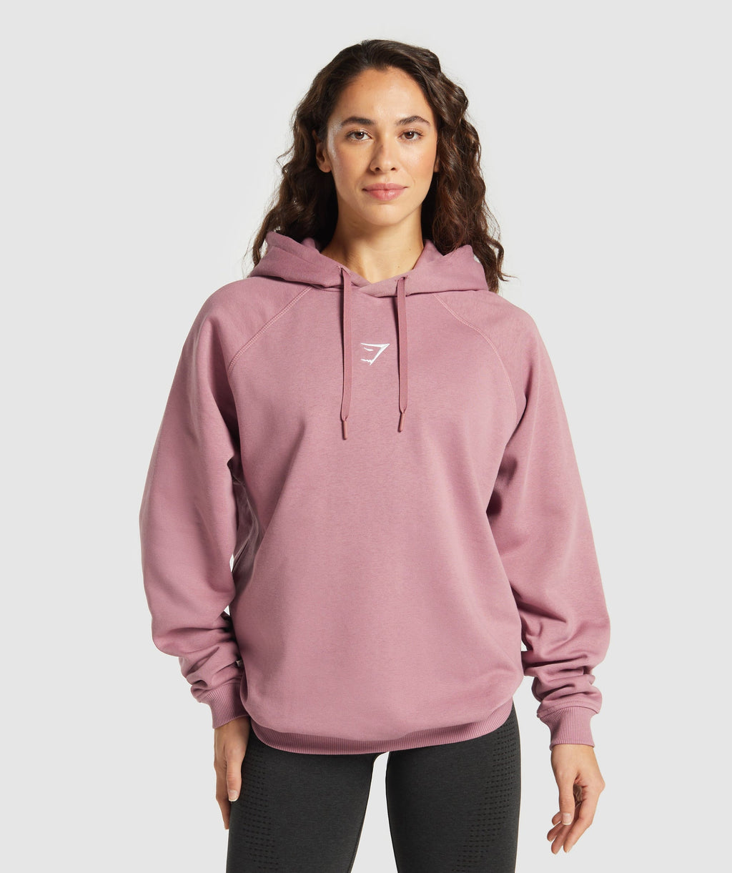 Sudadera con capucha de polar de gran tamaño para entrenamiento